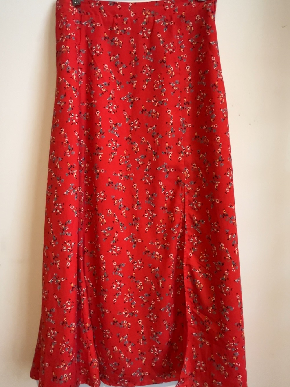 Lulus Red Floral Maxi Skirt - Women's Flowing A-Line